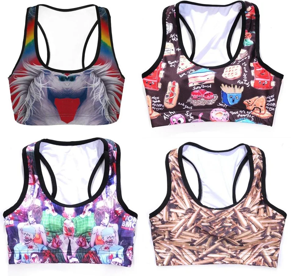 Breathable Women Wirefree font b Sports b font font b Bras b font Crop Top Fitness