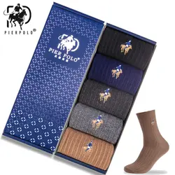 Pier Polo брендовые шерстяные носки теплые высококачественные нарядные подарочные носки для мужчин Calcetines Hombre носки деловые зимние носки