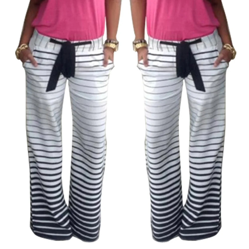 

Women Pants High Waist Wide Leg Pants Classic Floral Pants TH36