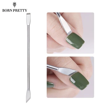 

Dual-ended Stainless Steel UV Gel Cuticle Nail Remover Pusher Anti-slip Handle Nail Art Tool