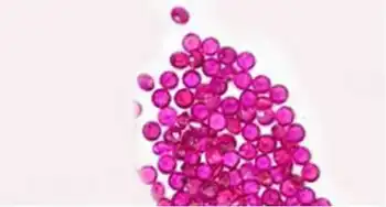 

1.0mm-2.0mm Round Red Color 1 Caract Natural Ruby Stone