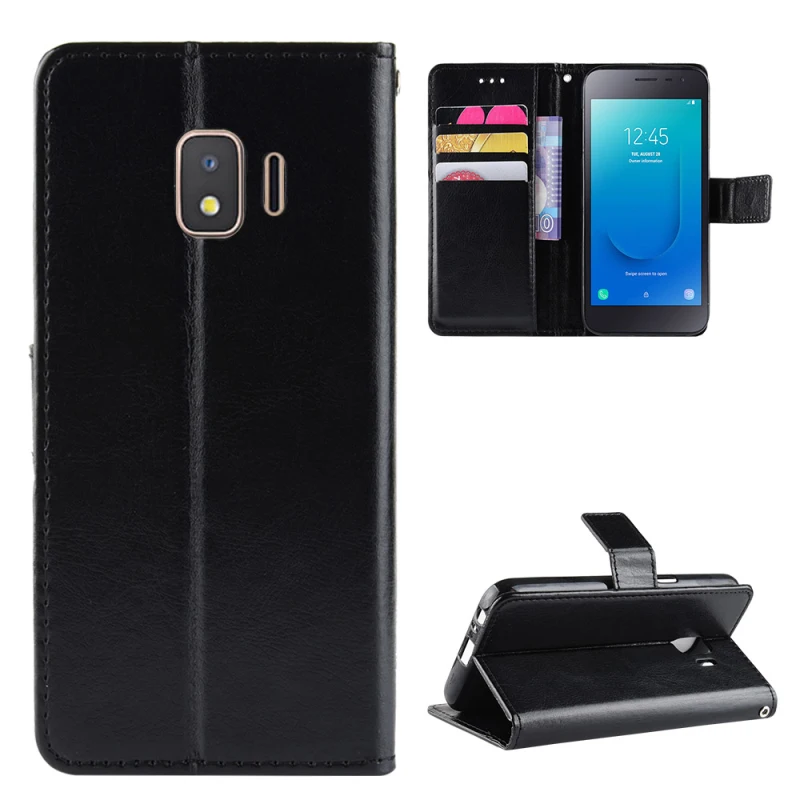 Luxury PU Wallet Flip Leather Cover for Samsung Galaxy J2 Core case with Card slot Stand phone | Мобильные телефоны и