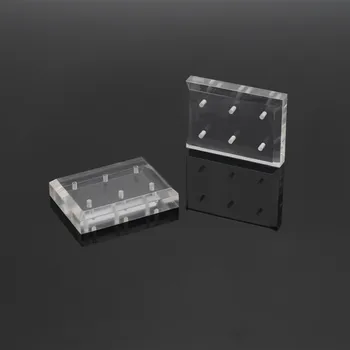 Ceny Dentysta Lab Akrylowe Przezroczyste 6 Otworów Wiertło Do Paznokci Stojak Na Narzędzia Patera Carbide Box