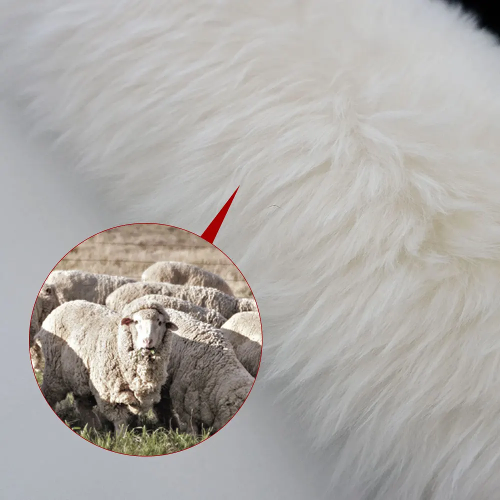 Rownfur марка автомобиля сиденья универсальный высокое качество австралийской овчины для автомобиля переднее сиденье теплые Автокресло протектор Подушки