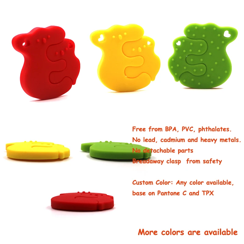 

Silicone Teether Koala Teething Pendant Teether Baby Teether Penguin Silicone Teething Necklace Chew Toys For Baby