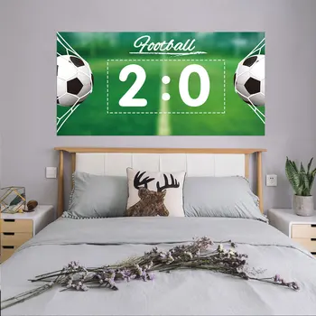 

Creative Bed Head Decoration Wall Stickers Football Field Score Pattern for Bedroom Decor Large Size DIY Mural Art Pictures