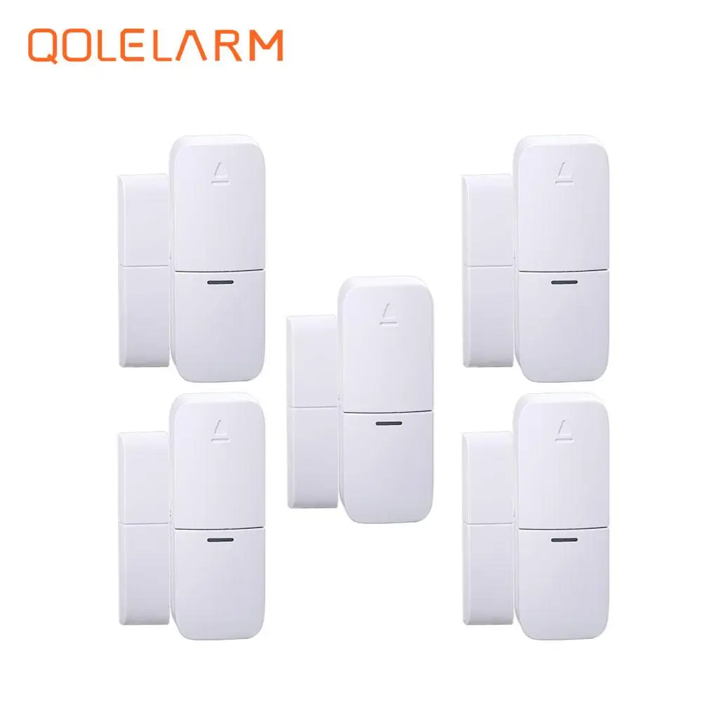 

433mhz wireless magnetic contact window door sensor external antenna for home security alarm system with battery