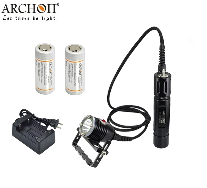 

ARCHON DH26 WH32 Led Diving Scuba Flashlgiht Torch 1100 Lumens Canister With Archon 26650 Battery and Charger
