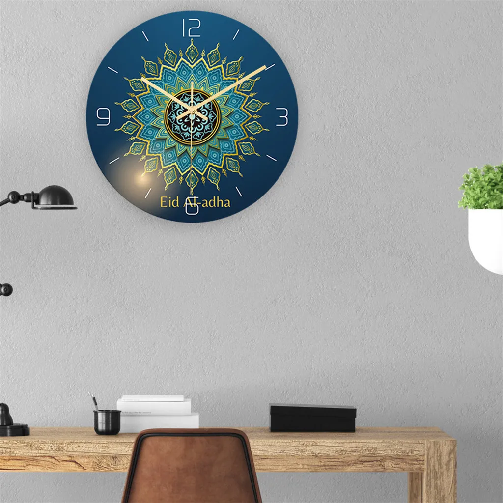 Европейский Рамадан серии настенные часы декоративные часы на цепочке спальня ремесло искусство Творческий Гостиная беззвучные часы horloge мурале