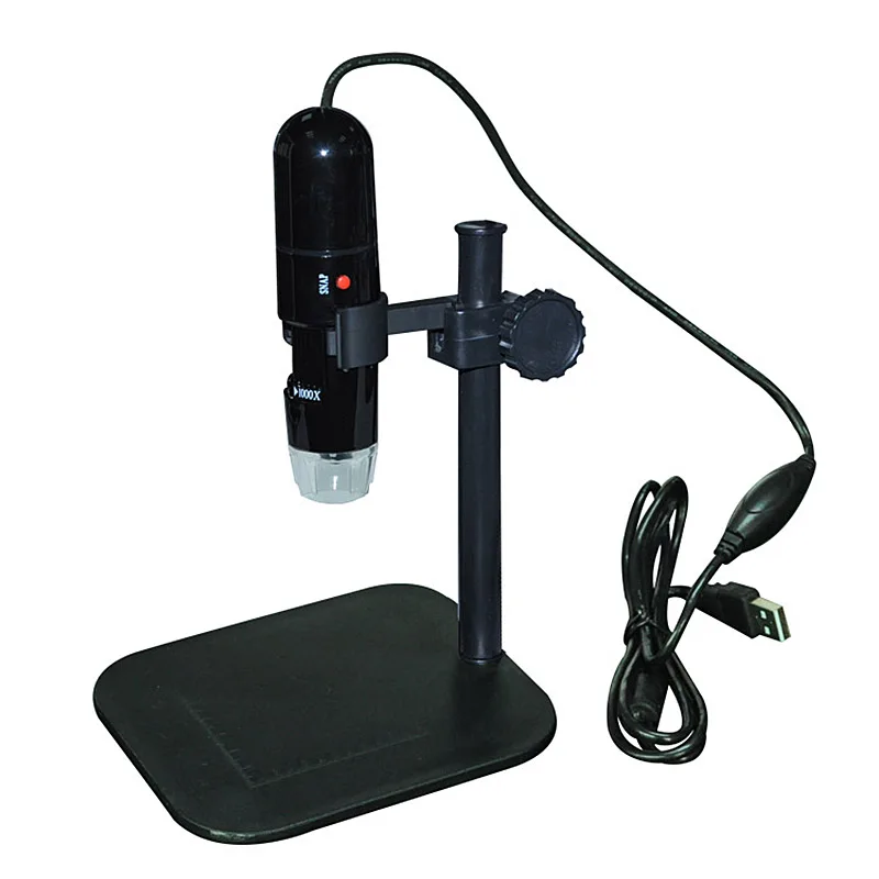 

1000X Glasses Magnifier USB digital microscope camera electronics led electron biological Endoscope Desk Loupe Black Magnifying
