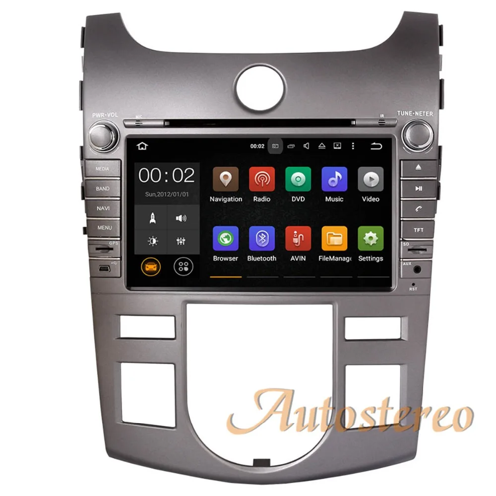 Beste Quad Core Android 8 7 Auto CD Dvd speler GPS navigatie Voor KIA CERATO FORTE SHUMA KOUP 2008 2012 satnavi autostereo Radio unit