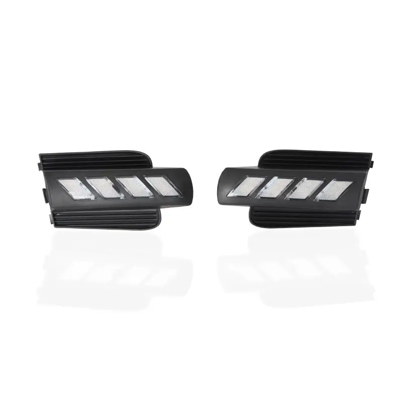 

Qirun led dsytime running lights daylights with yellow turn signal for toyota land cruiser prado 2003