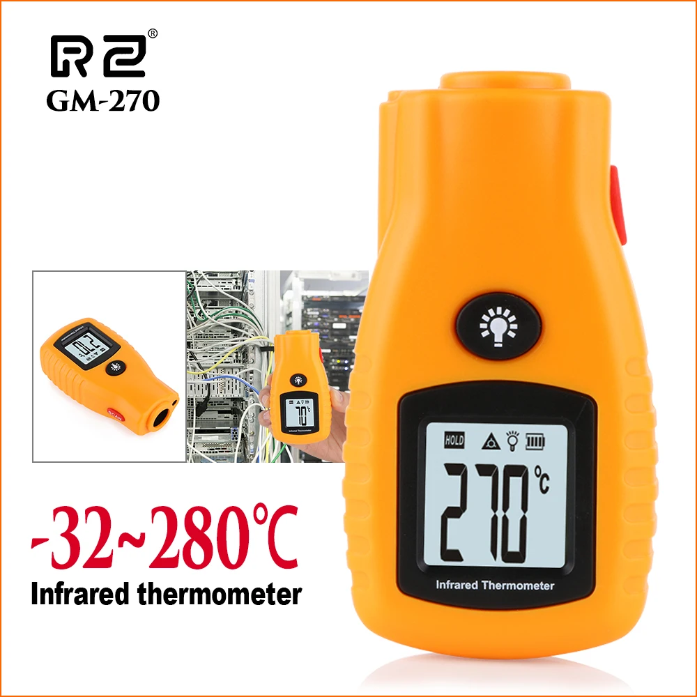 RZ термометр инфракрасный Открытый ИК цифровой с дистанционным датчиком-32-280 1 9