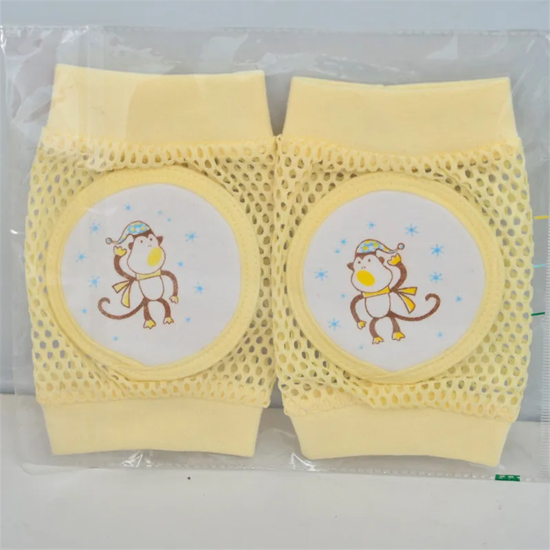 2017 Brand New Baby Knee Pads Infant Summer Cotton Baby Knee Anti-Fall Crawling Knee Elbow Protective Case 4 colors4