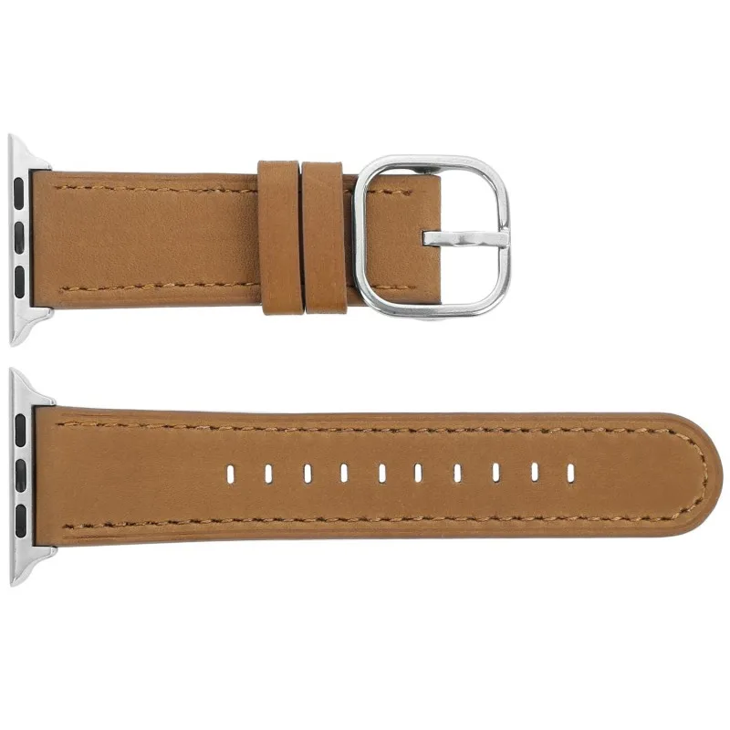 Классический ремешок из натуральной кожи для Apple Watch iWatch Band 44 мм 42 мм 40 мм 38 мм Серия 1 2 3 4 браслет металлическая Пряжка ремешок для часов