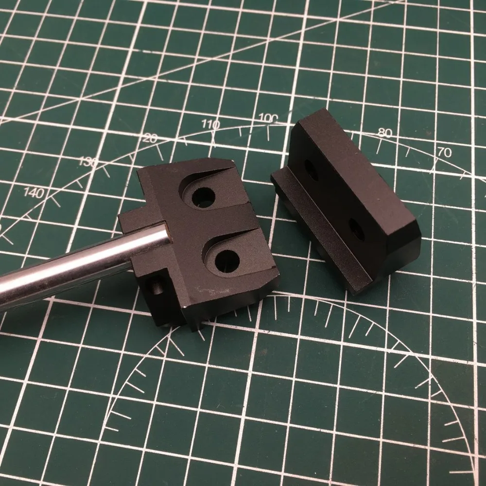 4 шт. Prusa i3 MK3 bear Y axis черный анодированный алюминиевый обновленный комплект MK3 bear y axis 8 мм гладкий держатель стержня