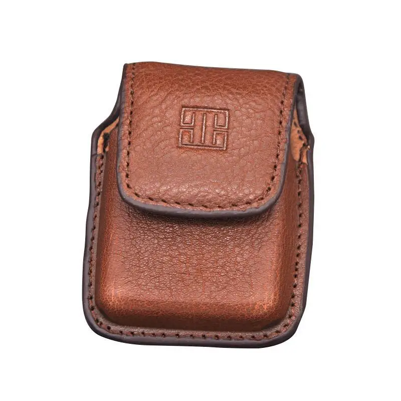 Leather Lighter Pocket Man Cigarette Lighter Holder Bag Lighter Case For Zippo Match 90% Kerosen Lighter