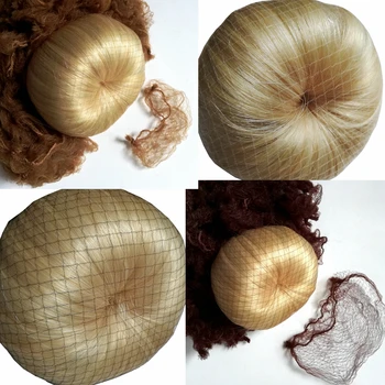 

Elastic edge bun cover hair nets for dancer sample soft invisible fine mesh color nylon dance hairnets bun cover 100pcs/lot