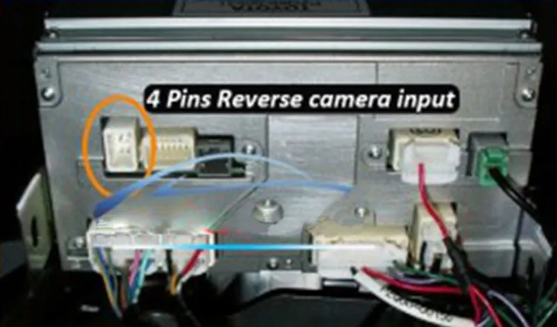 4-контактный разъем радио Резервное копирование Камера RCA Вход Кабельный адаптер для Toyota