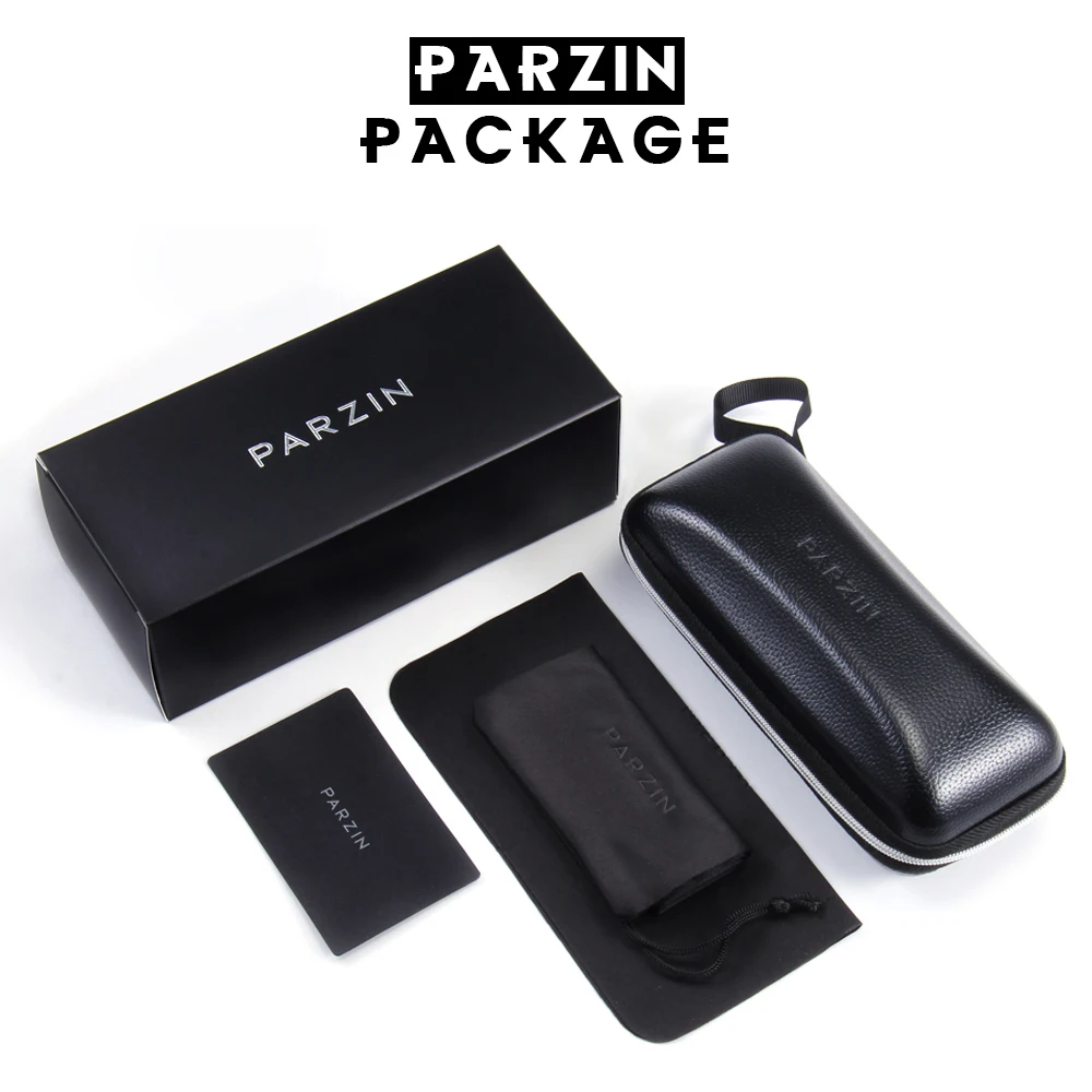 PARZIN Luxury Elegant Printing Frame Sunglasses For Women Square Big Frame Polarized Pattern Sun Glasses For Driver