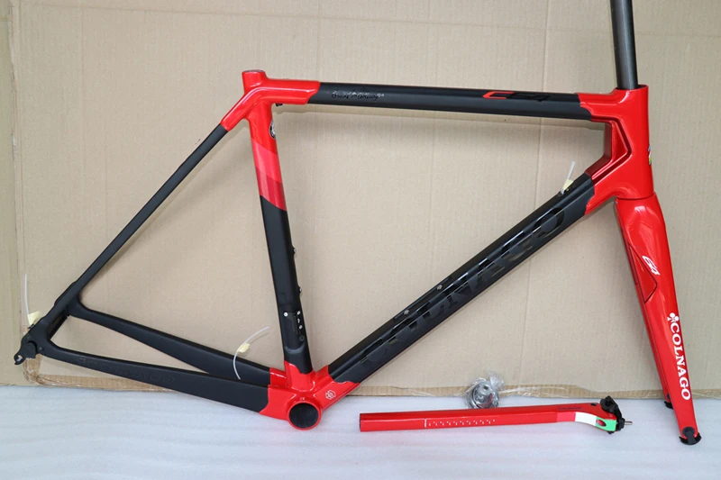 Цвета: черный красный 2019 Colnago C64 карбоновая рама шоссейный углеродный руль для