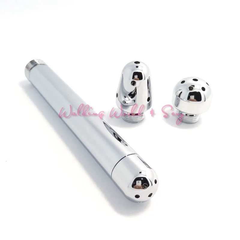 3 Heads Aluminum Enema Shower Vaginal Anal Cleaner Colonic Douche System Cleaner Bathroom Rectal Syringe Anal Sex Toys Unisex (6)
