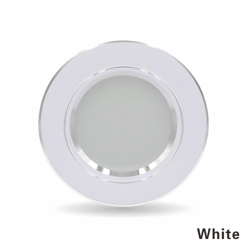 Светодиодный потолочный светильник 5 Вт, 9 Вт, 12 Вт, 15 Вт, 18 Вт, встраиваемый круглый светодиодный потолочный светильник переменного тока, 220 В, 230 В, 240 в, внутреннее освещение, теплый белый, холодный белый - Испускаемый цвет: White