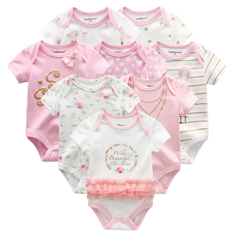 Коллекция года, 8 шт./партия, одежда унисекс для маленьких девочек хлопковая одежда боди для маленьких мальчиков Одежда для маленьких девочек Roupas de bebe, Одежда для новорожденных - Цвет: Baby Clothes8100