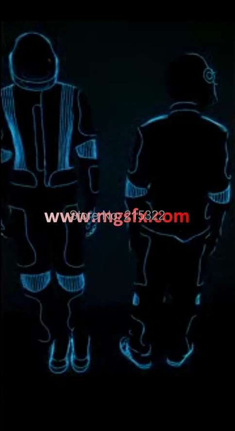 Бесплатная доставка светящийся танцевальный костюм EL Wire|luminous costumes|costumes luminouscostume