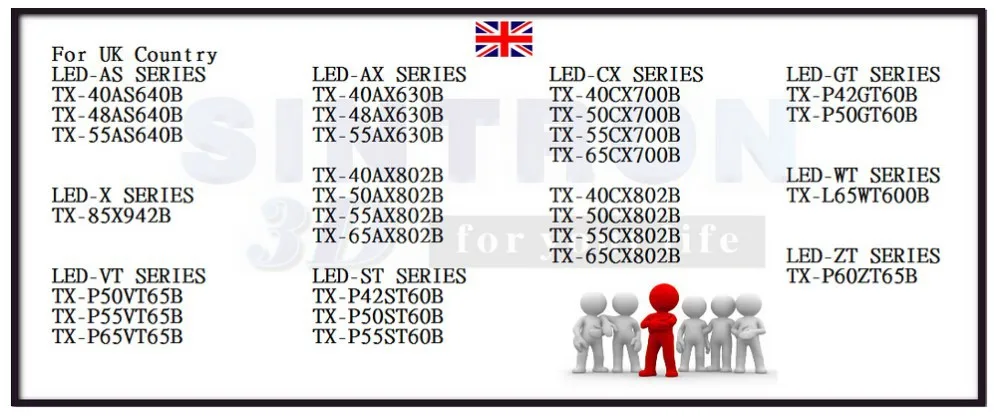 [Sintron] 2X 3d-очки для Samsung 3D TV, 7 Серии UE40H7000ST UE48HU7500T, 8 Серии UE48H8000ST UE55HU8200T 8500 Т