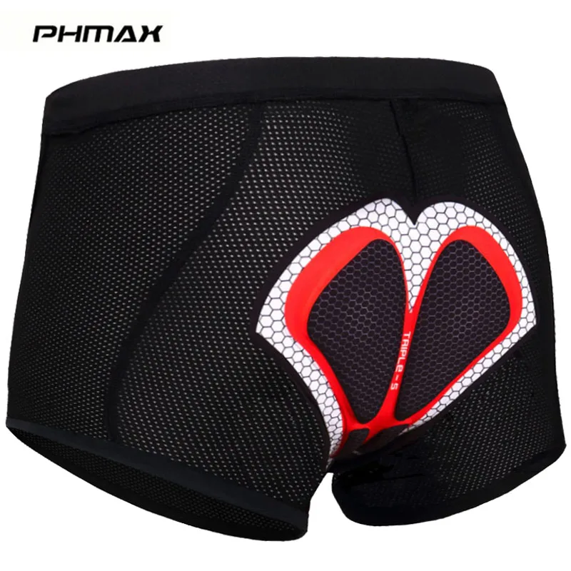 

PHMAX 5D GEL Padded Cycling Underwear MTB Bicycle Cycling Shorts Riding Mountain Bike Sport Underwear Compression Cycling Tights