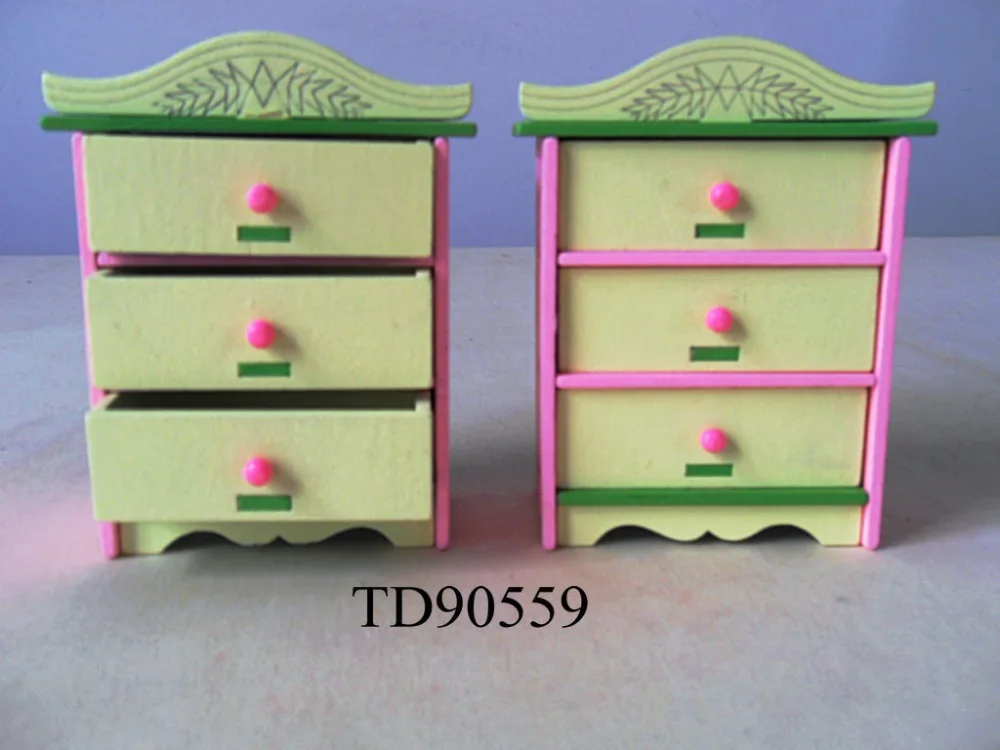 W008-2 новые детские подарочные дети деревянная игрушка Мебель Кукольный дом мебели DIY образования мебели для гостиной шкаф 2 шт./компл
