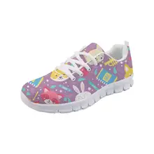 FORUDESIGNS Womens Fashion Sneakers Mesh Breathable Cartoon Animal Pattern Running Sport Shoes Non-slip Lace-up Walking Shoes FORUDESIGNS Womens Fashion Sneakers Mesh Breathable Cartoon Animal Pattern Running Sport Shoes Non-slip Lace-up Walking Shoes