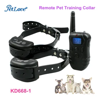 

Rechargeable and Waterproof 330 Yards Remote Pet Training Collar for 2 Dogs