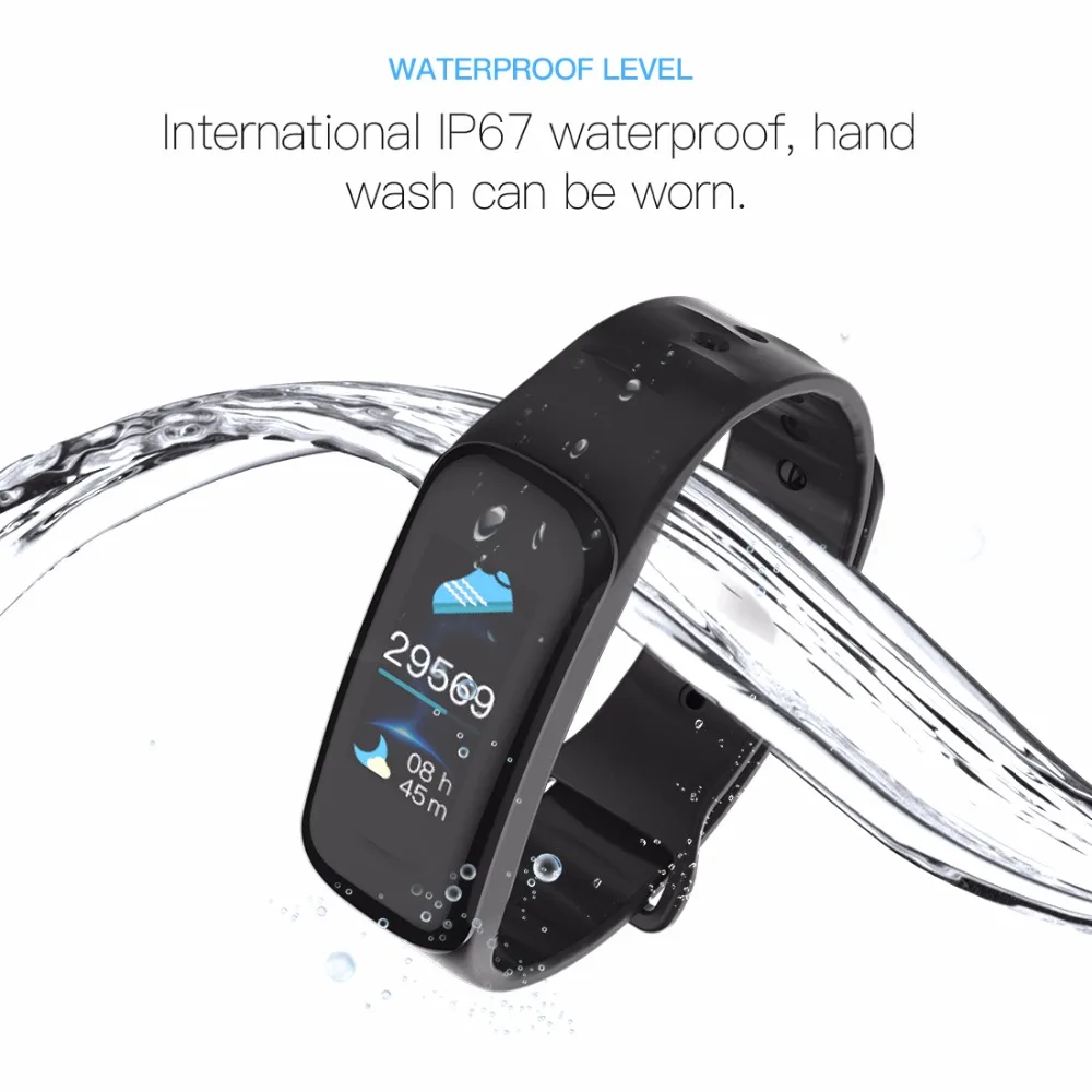 Maxinrytec C1S Bluetooth умный Браслет спортивный фитнес браслет пульсометр Монитор