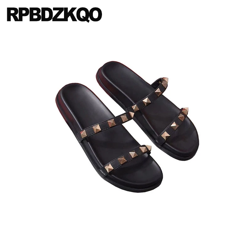 ladies studded sliders