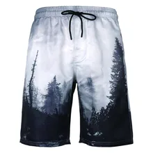 Мужские летние шорты с 3D принтом, повседневные спортивные пляжные шорты, спортивные тренировочные костюмы