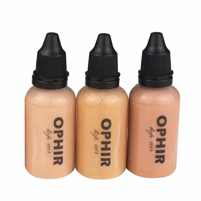 OPHIR 10 бутылок Аэрограф для макияжа набор чернил с 3 цветами Air Foundation 2x Air Blush 5x Air Eyeshadow Для лица Краски макияж салон
