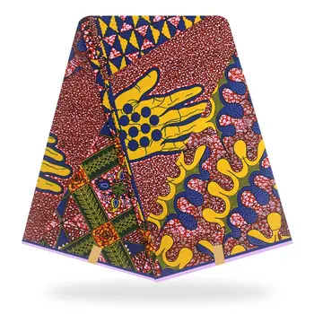 

Excellent Design Veritable Real Cotton Print Wax ,6Yards African Printed Fabric 100% Cotton High Quality Y90715-10