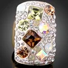 Chran-bague rétro pour femmes, bague Vintage colorée et étonnante, avec cristal brillant, Top qualité, nouveauté ► Photo 2/3