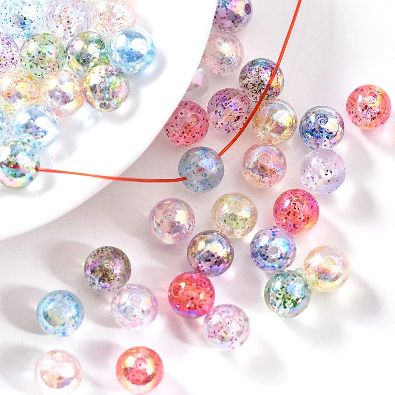 

Mulit colors ABS Imitation Pearls Round Beads With Holes DIY Bracelet Sewing Garment Beads Necklace For Wedding Dress B3749