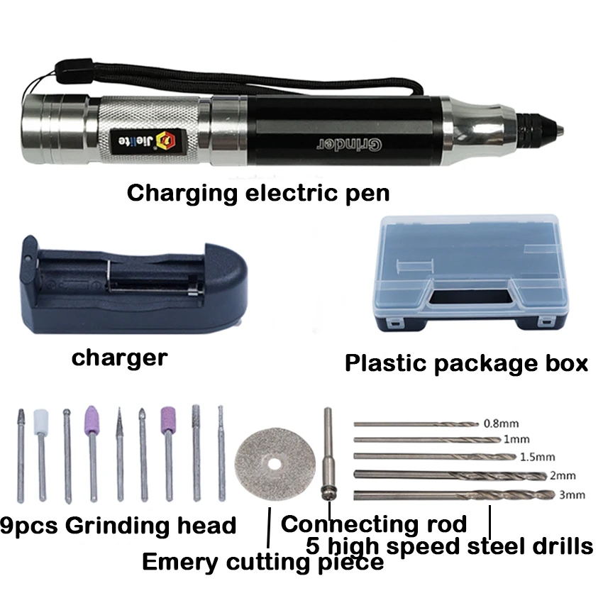 

Multi-functional Charging Mini Electric Grinder Set Electric Drill Grinding Rotary Tool Kit Milling Polishing Engraving Cutting