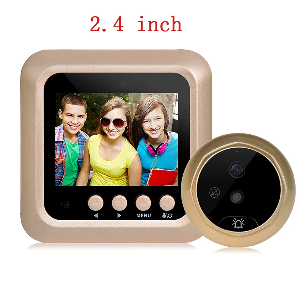 Video eye Visual Monitor Door Peephole Camera 2.4 inch LCD 90 Degree