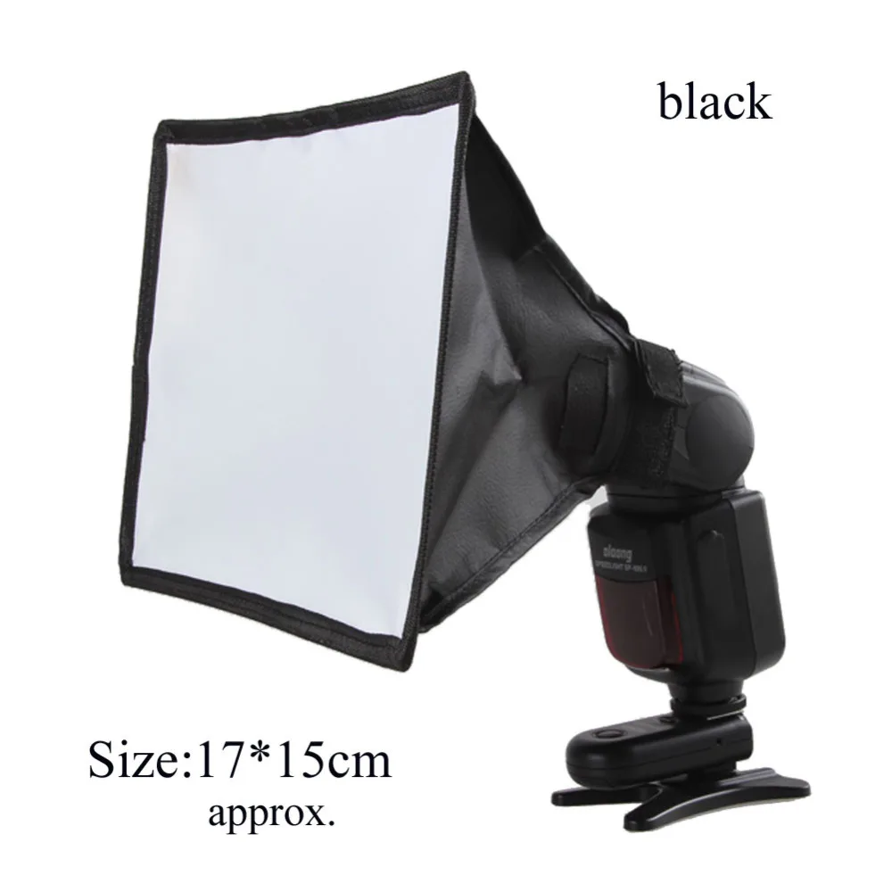 Flash Diffuser Reflector Softbox Professional Mini Photo Diffuser Round Square Soft Light Box for Canon Nikon Sony Camera flash diffuser camera softbox
