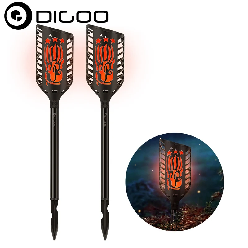 

Digoo DG-FLE01 Solar Garden Decoration LED Flame Lamp Outdoor Landscape Automatic Waterproof Atmosphere Light for Patio Yard