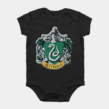 

Baby Onesie Baby Bodysuits kid t shirt Funny white Black tee Funny Slytherin s