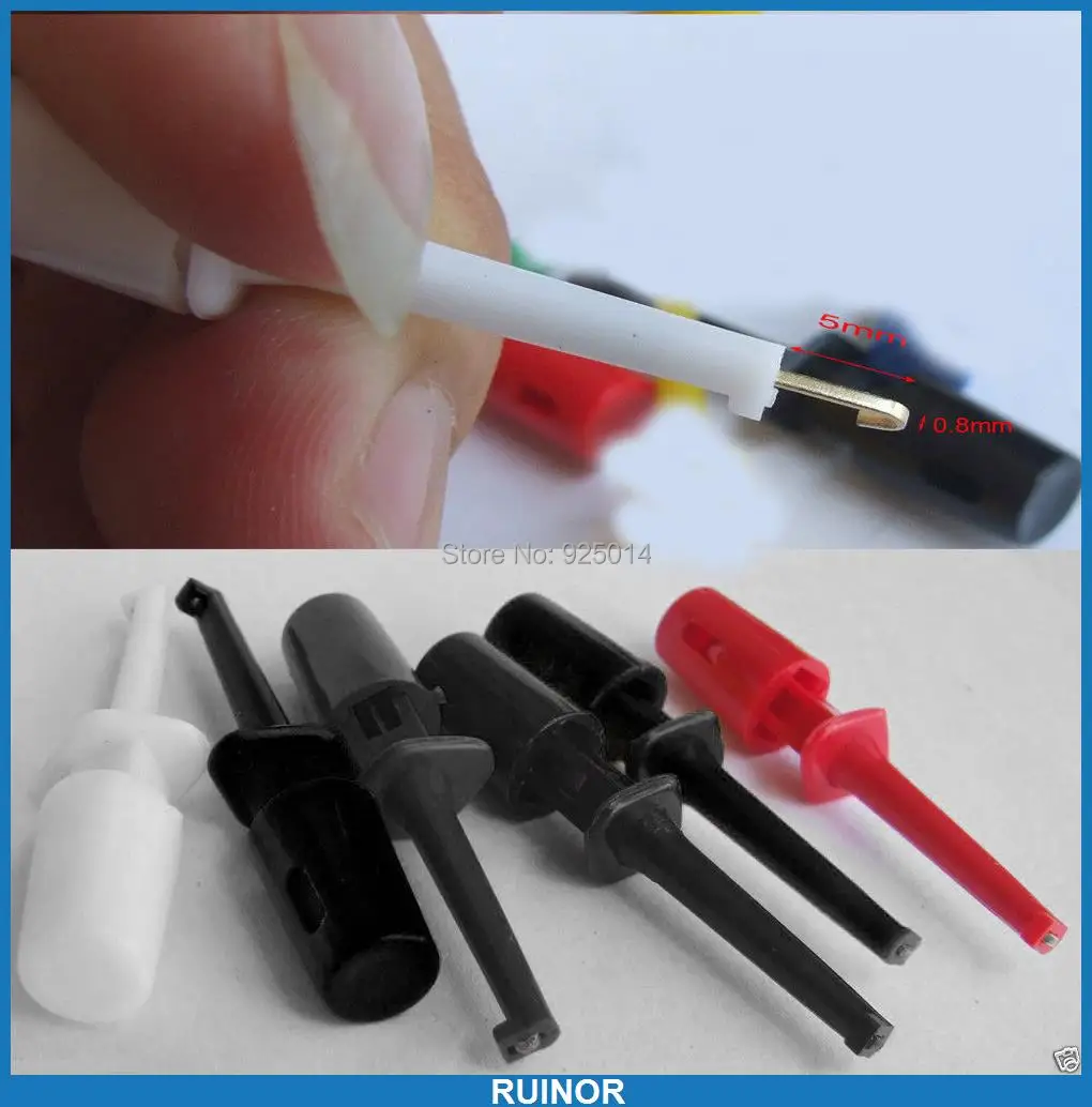

200 PCS Grabbers IC SMD Test Hook Probes PCB SMD SMT Resistor current Cables