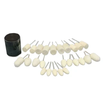 

25pcs Felt Polishing Buffing Pad Head Set for Rotary Tools Dremel Accessories