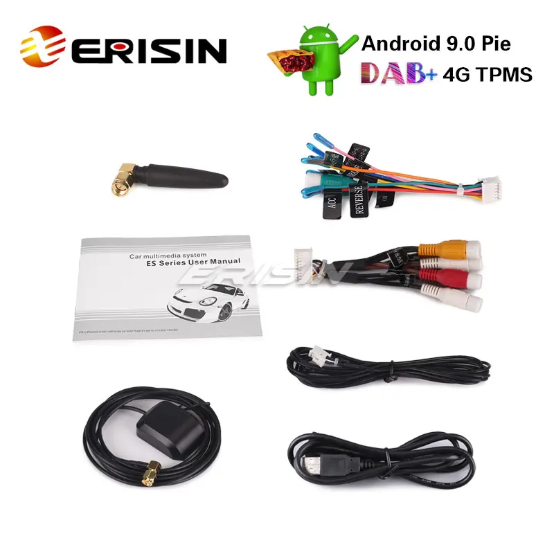 Erisin ES7948V " Android 9,0 автомобильный стерео gps Satnav CD для гольф Tiguan EOS Polo Seat Leon