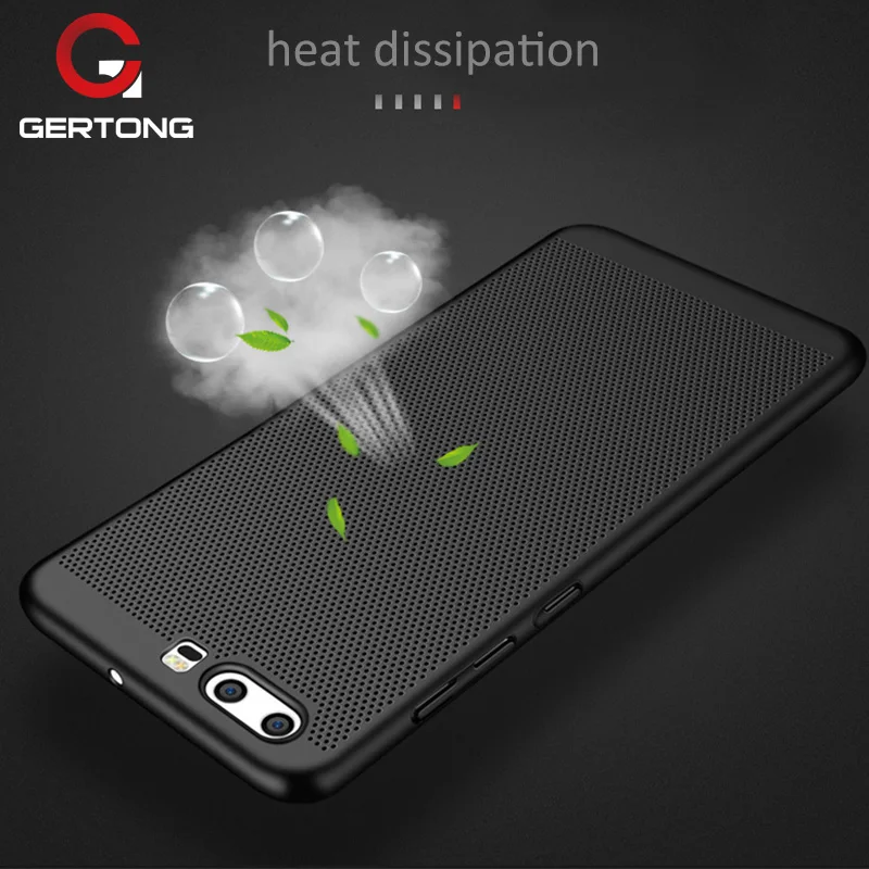 

GerTong For Huawei Mate 10 Pro P8 P9 P20 Lite P10 Plus Case Ultra Slim Grid Heat Dissipation Phone Case For Honor 8 9 Lite Cover